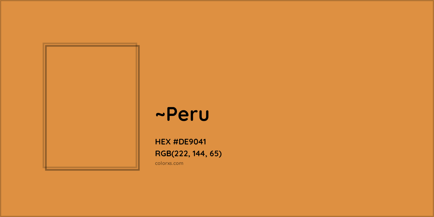HEX #DE9041 Color Name, Color Code, Palettes, Similar Paints, Images