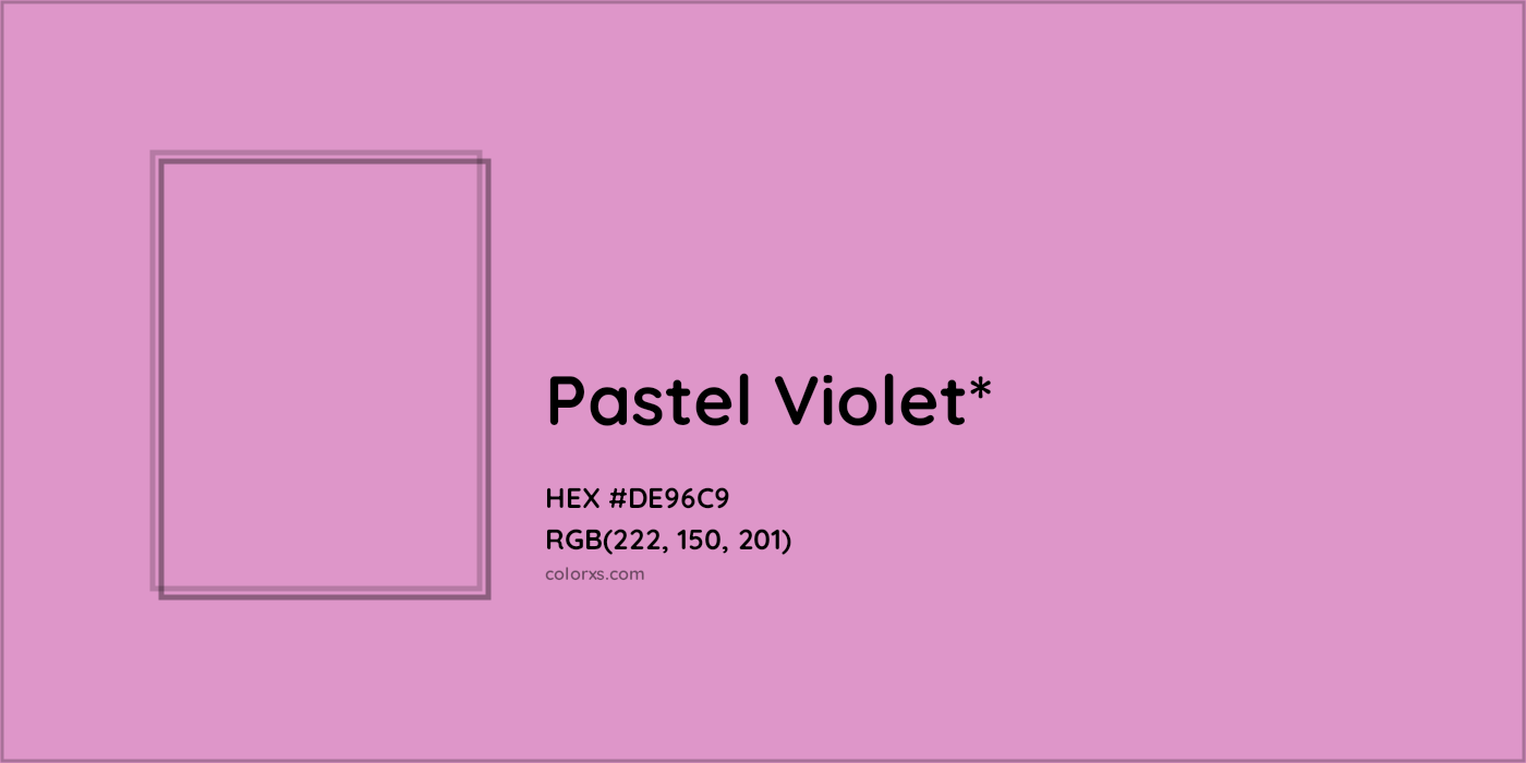 HEX #DE96C9 Color Name, Color Code, Palettes, Similar Paints, Images