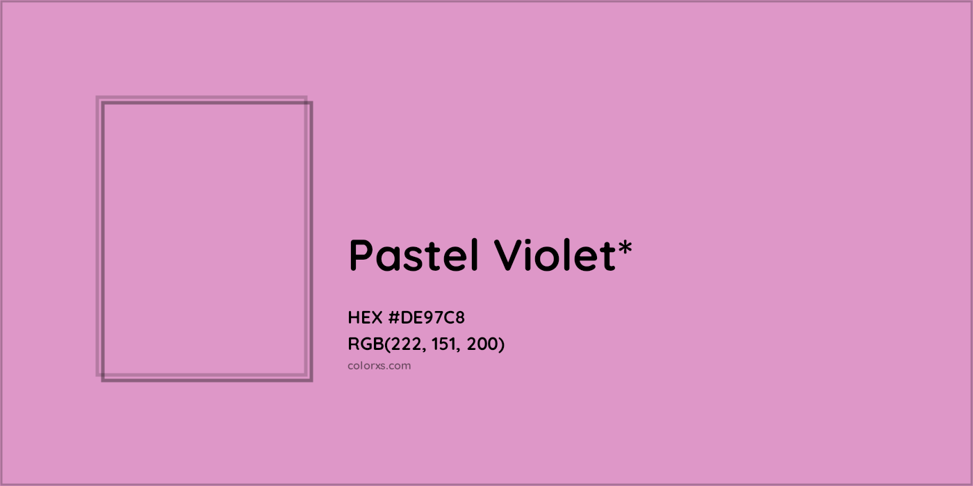 HEX #DE97C8 Color Name, Color Code, Palettes, Similar Paints, Images