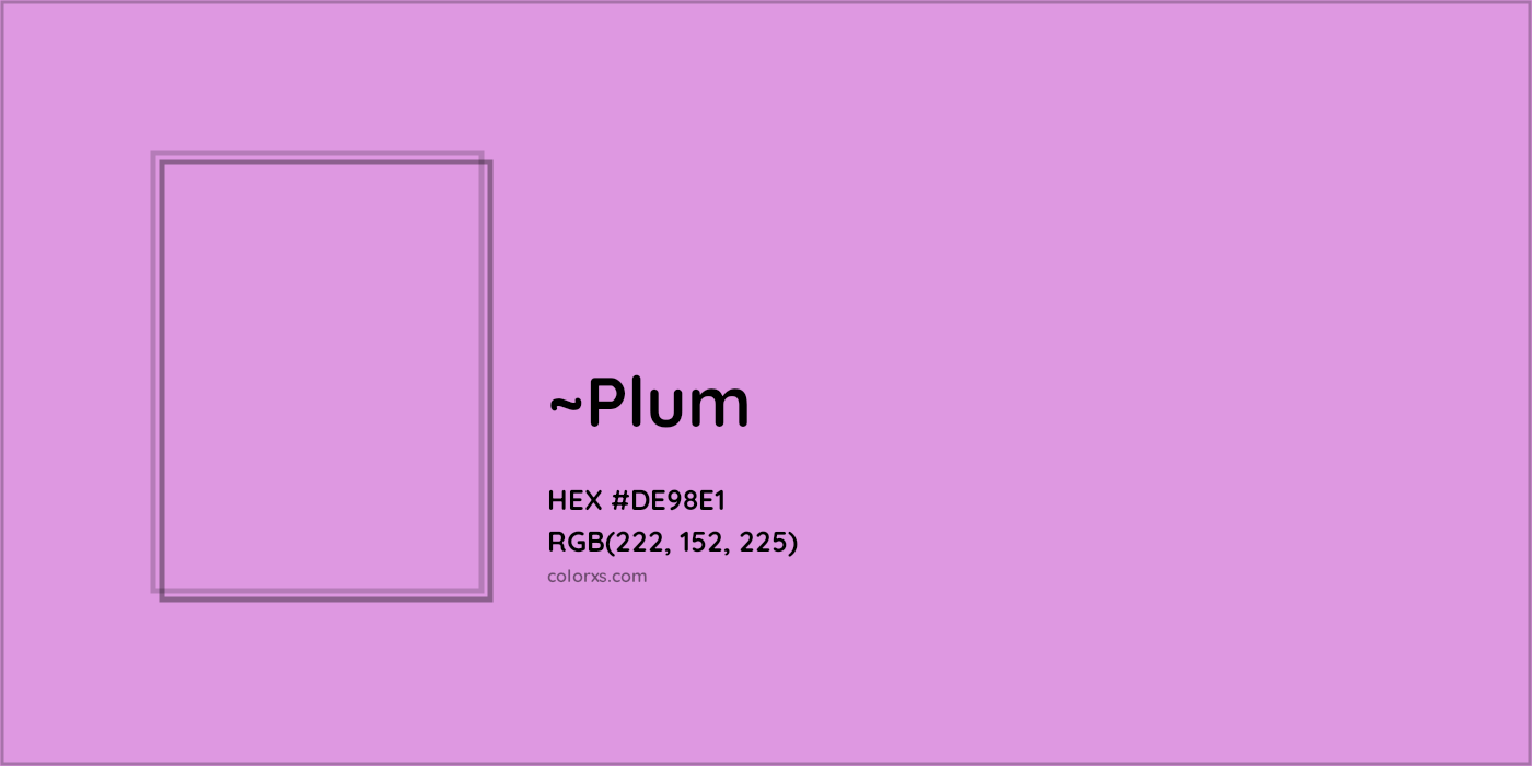 HEX #DE98E1 Color Name, Color Code, Palettes, Similar Paints, Images