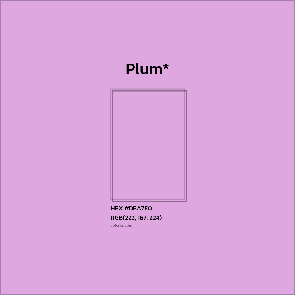 HEX #DEA7E0 Color Name, Color Code, Palettes, Similar Paints, Images