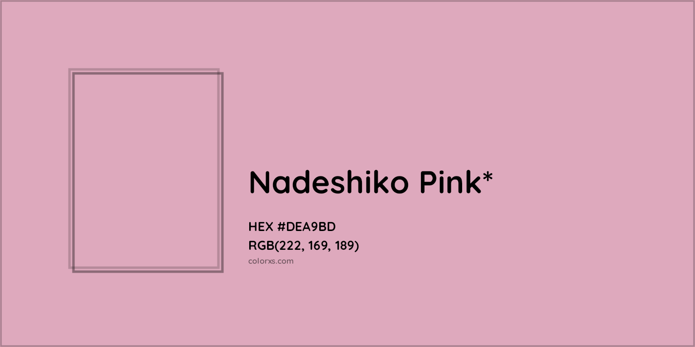 HEX #DEA9BD Color Name, Color Code, Palettes, Similar Paints, Images