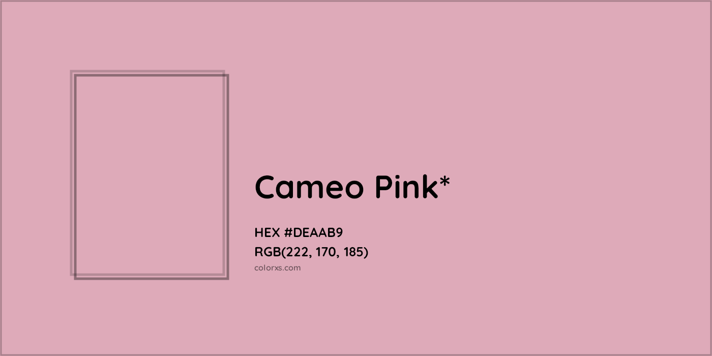 HEX #DEAAB9 Color Name, Color Code, Palettes, Similar Paints, Images