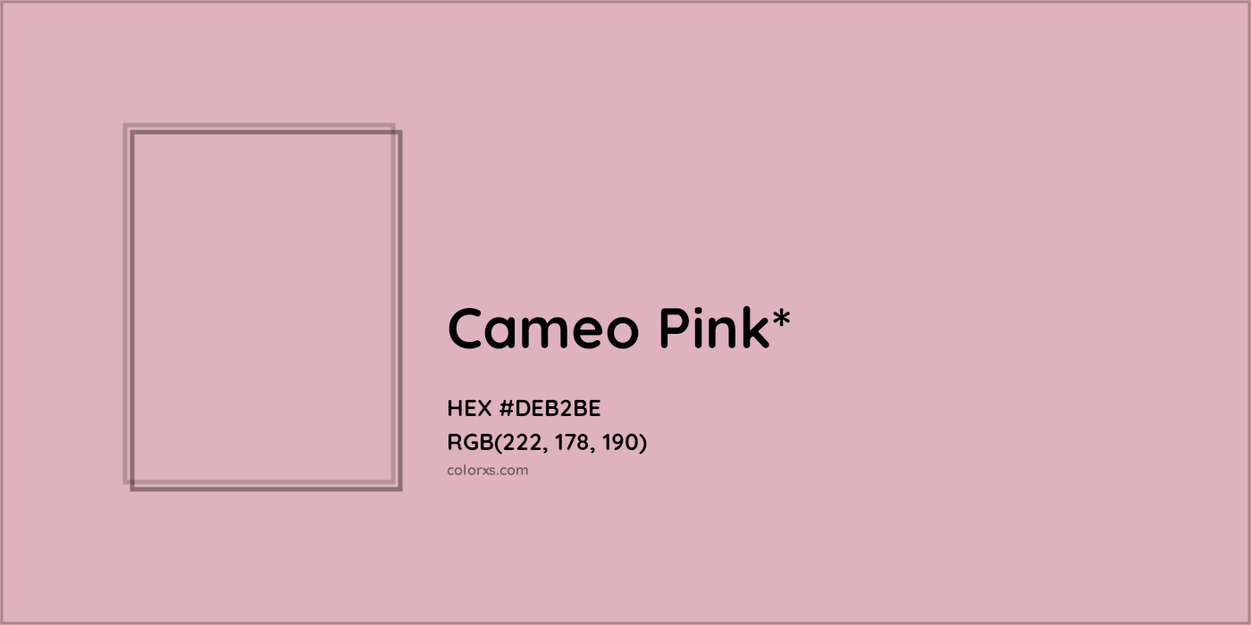 HEX #DEB2BE Color Name, Color Code, Palettes, Similar Paints, Images