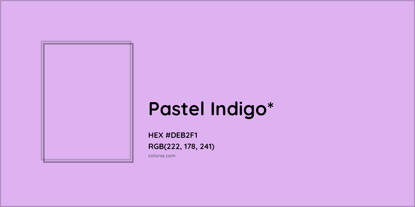 HEX #DEB2F1 Color Name, Color Code, Palettes, Similar Paints, Images