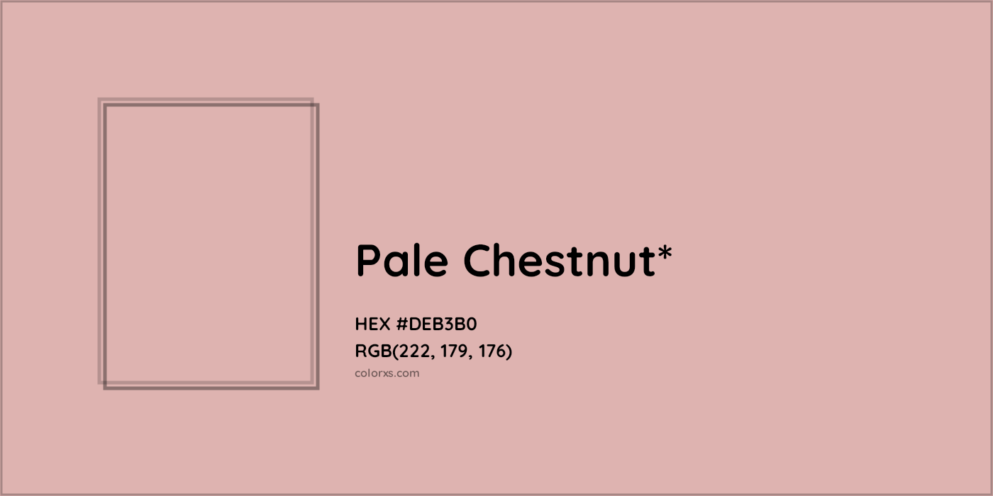 HEX #DEB3B0 Color Name, Color Code, Palettes, Similar Paints, Images