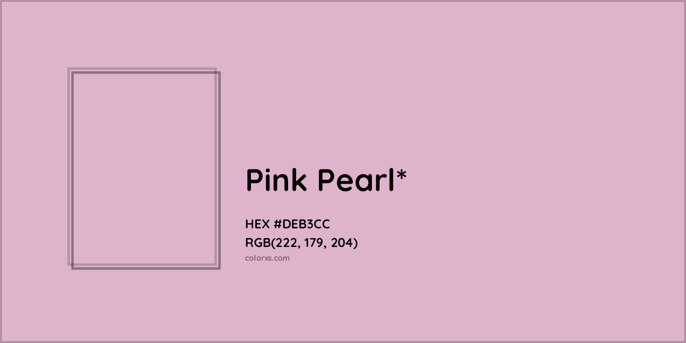 HEX #DEB3CC Color Name, Color Code, Palettes, Similar Paints, Images