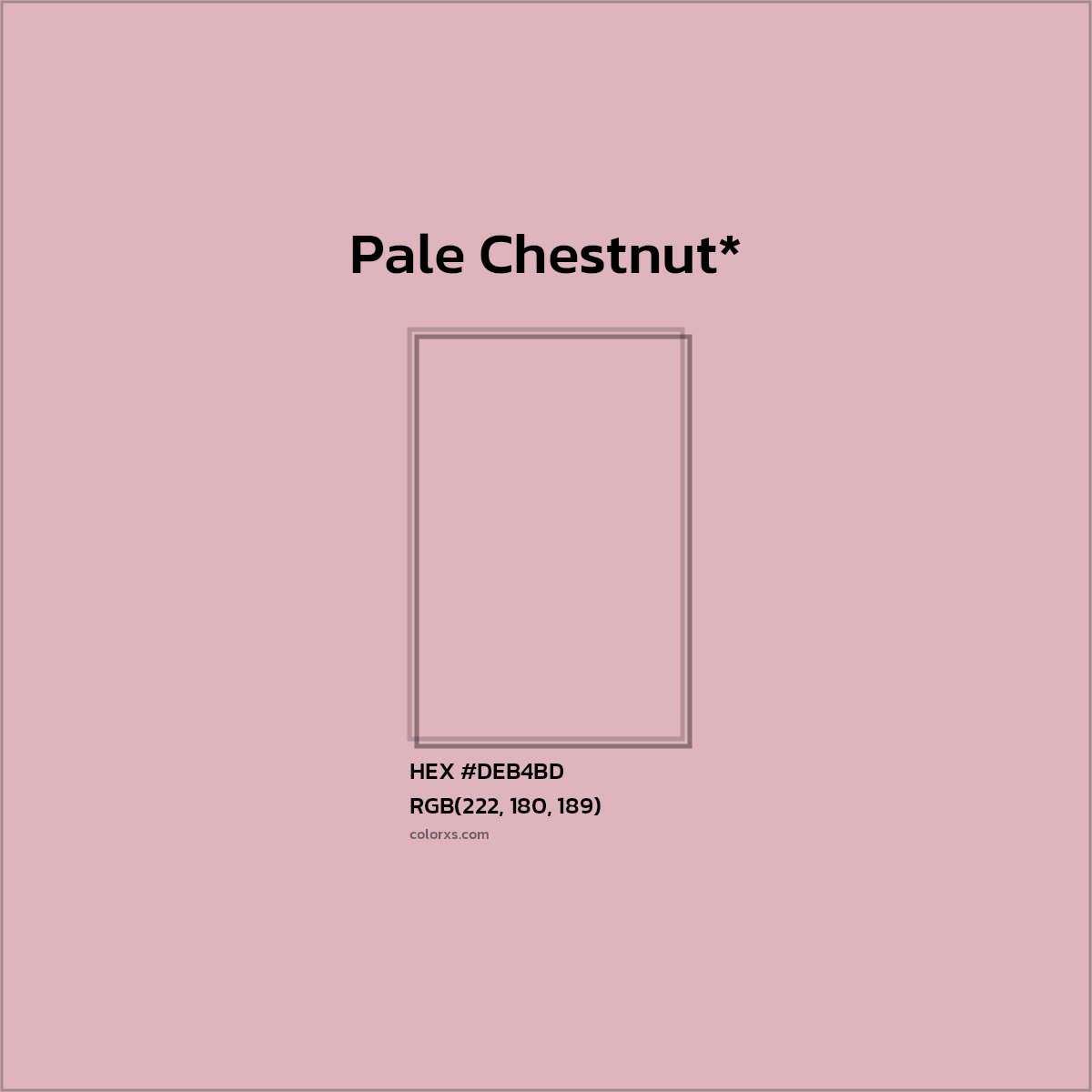 HEX #DEB4BD Color Name, Color Code, Palettes, Similar Paints, Images