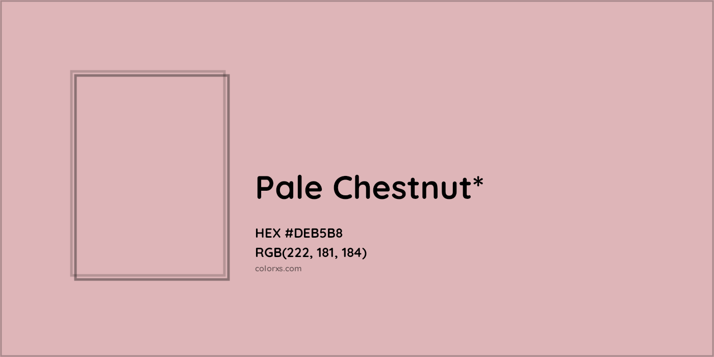 HEX #DEB5B8 Color Name, Color Code, Palettes, Similar Paints, Images