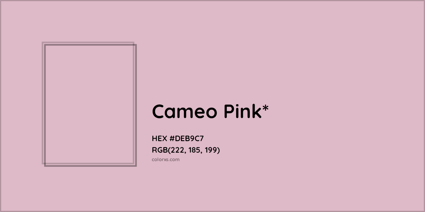 HEX #DEB9C7 Color Name, Color Code, Palettes, Similar Paints, Images