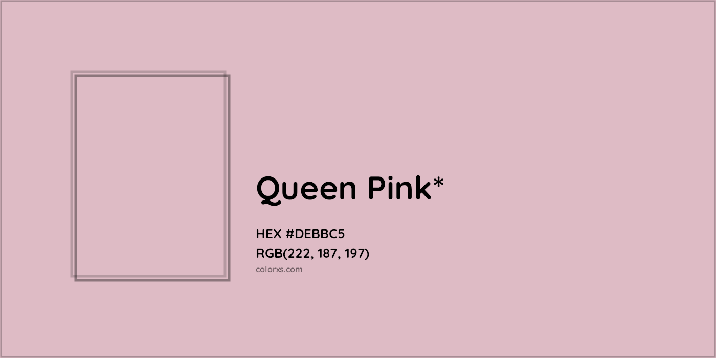 HEX #DEBBC5 Color Name, Color Code, Palettes, Similar Paints, Images