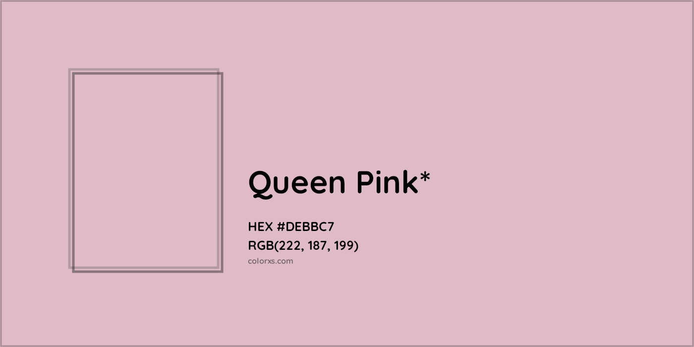 HEX #DEBBC7 Color Name, Color Code, Palettes, Similar Paints, Images