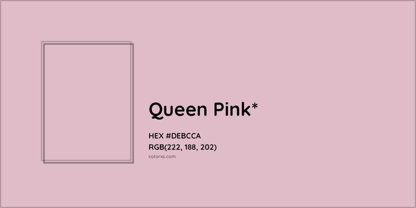 HEX #DEBCCA Color Name, Color Code, Palettes, Similar Paints, Images