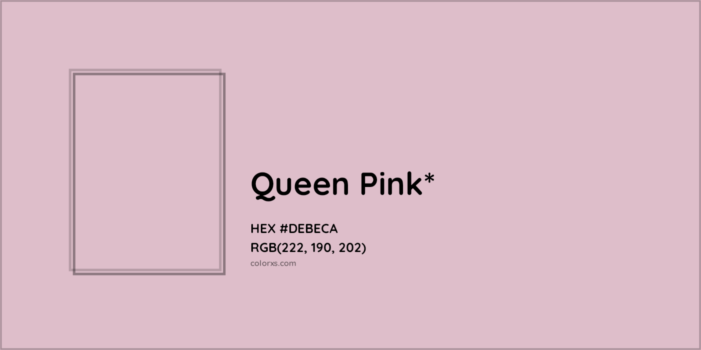 HEX #DEBECA Color Name, Color Code, Palettes, Similar Paints, Images