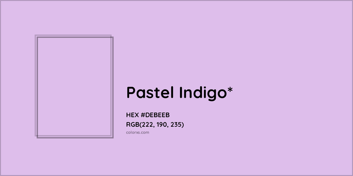 HEX #DEBEEB Color Name, Color Code, Palettes, Similar Paints, Images