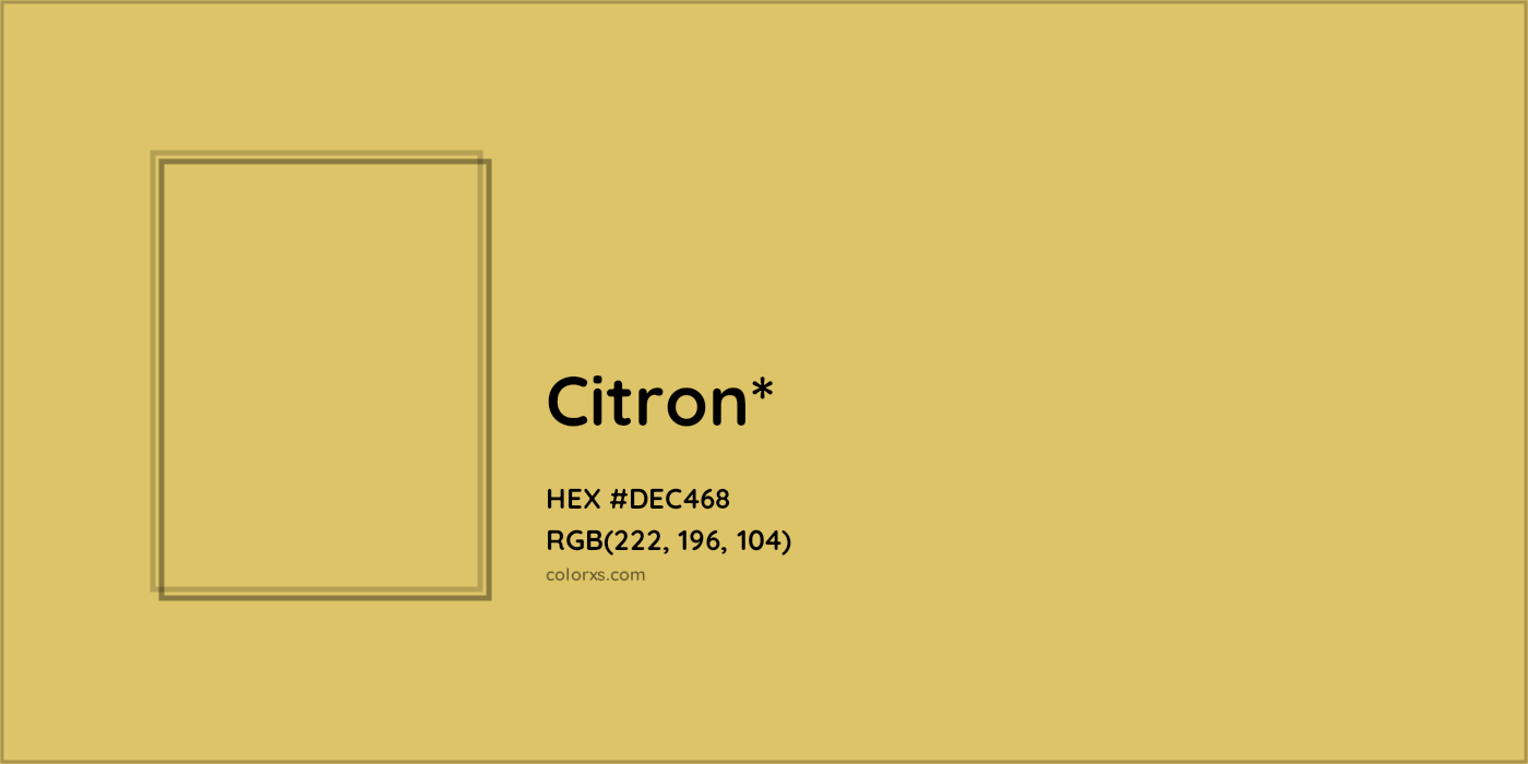 HEX #DEC468 Color Name, Color Code, Palettes, Similar Paints, Images