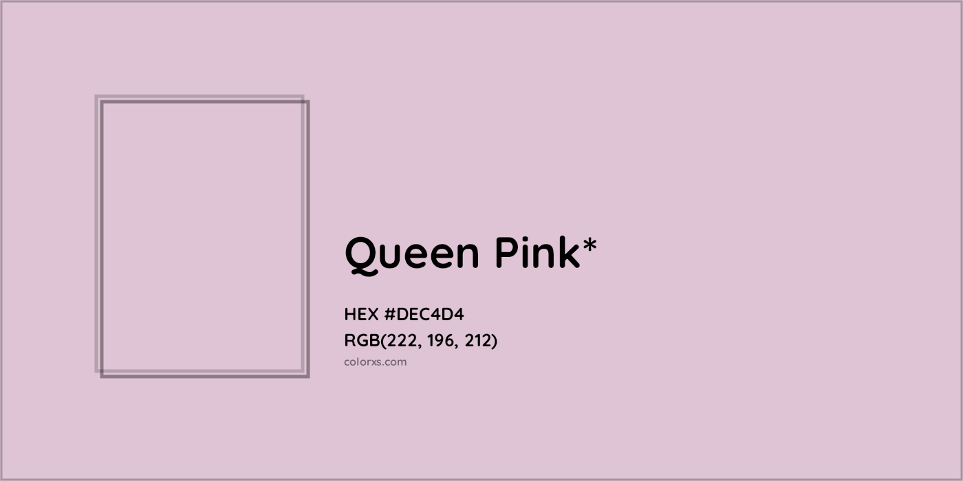 HEX #DEC4D4 Color Name, Color Code, Palettes, Similar Paints, Images