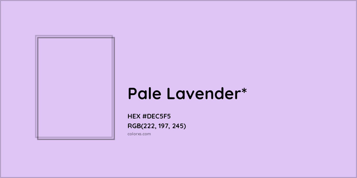 HEX #DEC5F5 Color Name, Color Code, Palettes, Similar Paints, Images