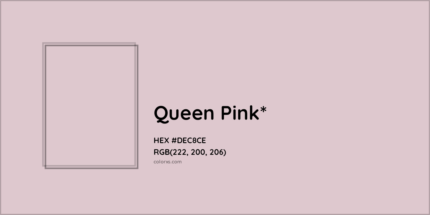HEX #DEC8CE Color Name, Color Code, Palettes, Similar Paints, Images