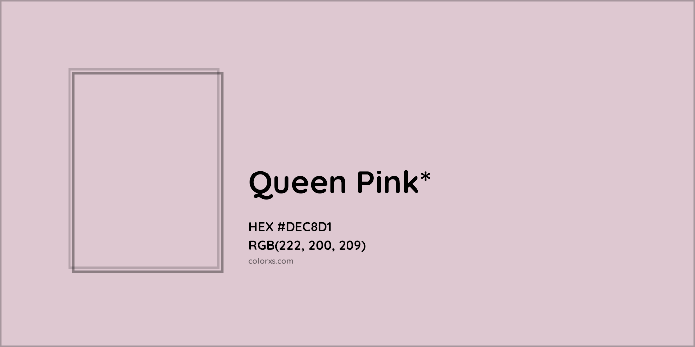 HEX #DEC8D1 Color Name, Color Code, Palettes, Similar Paints, Images