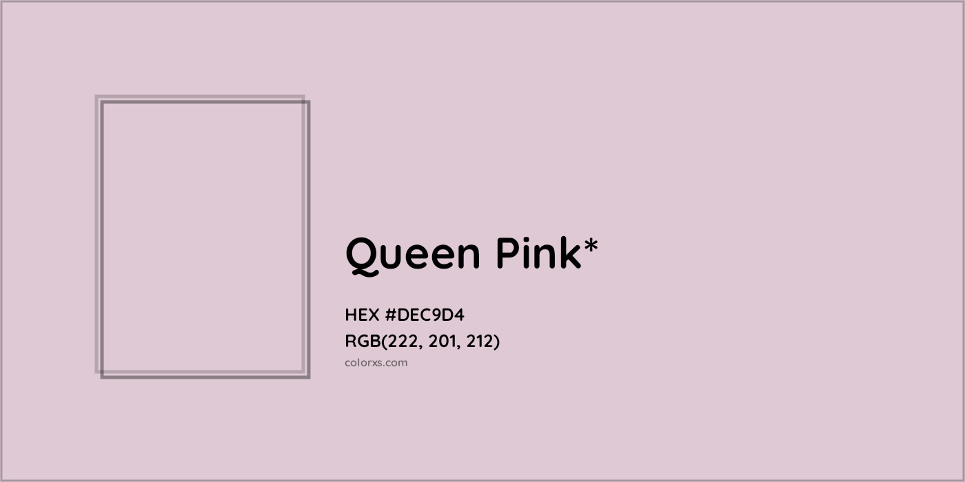 HEX #DEC9D4 Color Name, Color Code, Palettes, Similar Paints, Images