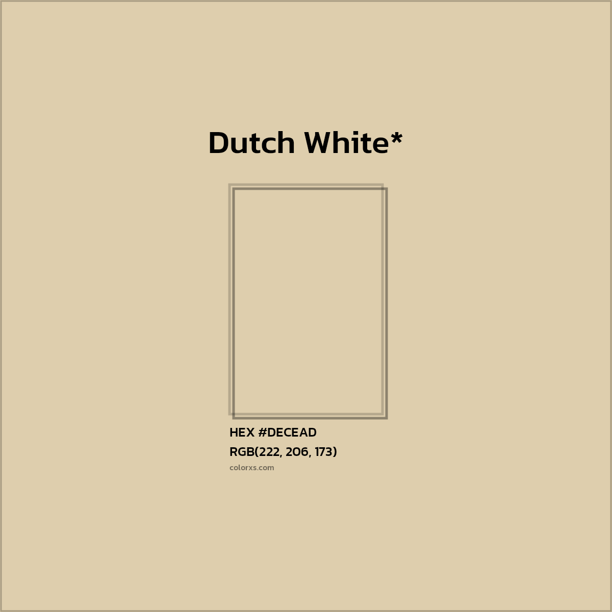 HEX #DECEAD Color Name, Color Code, Palettes, Similar Paints, Images