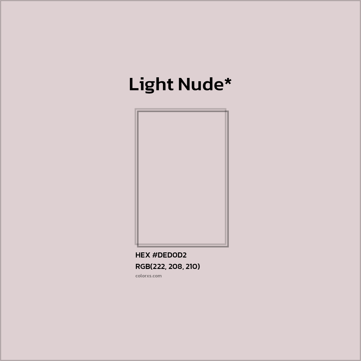 HEX #DED0D2 Color Name, Color Code, Palettes, Similar Paints, Images