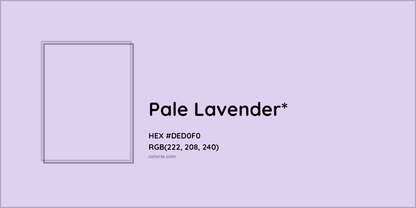 HEX #DED0F0 Color Name, Color Code, Palettes, Similar Paints, Images