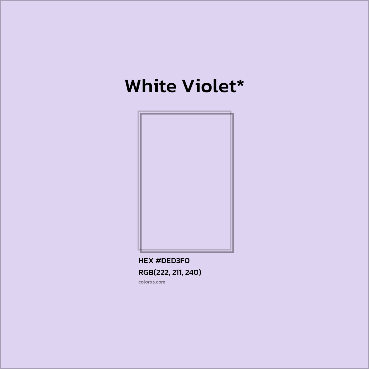 HEX #DED3F0 Color Name, Color Code, Palettes, Similar Paints, Images