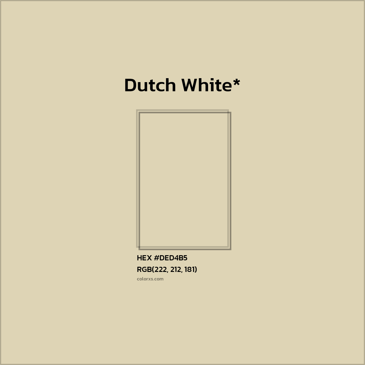 HEX #DED4B5 Color Name, Color Code, Palettes, Similar Paints, Images