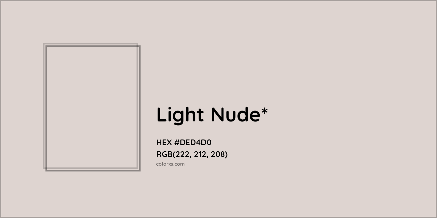 HEX #DED4D0 Color Name, Color Code, Palettes, Similar Paints, Images