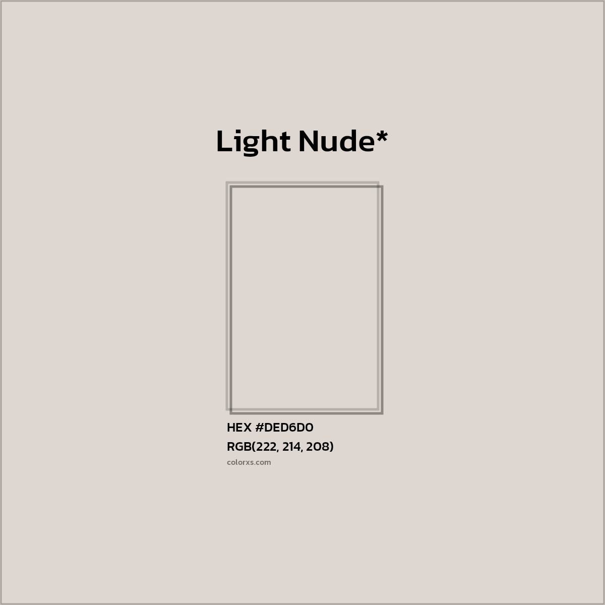 HEX #DED6D0 Color Name, Color Code, Palettes, Similar Paints, Images