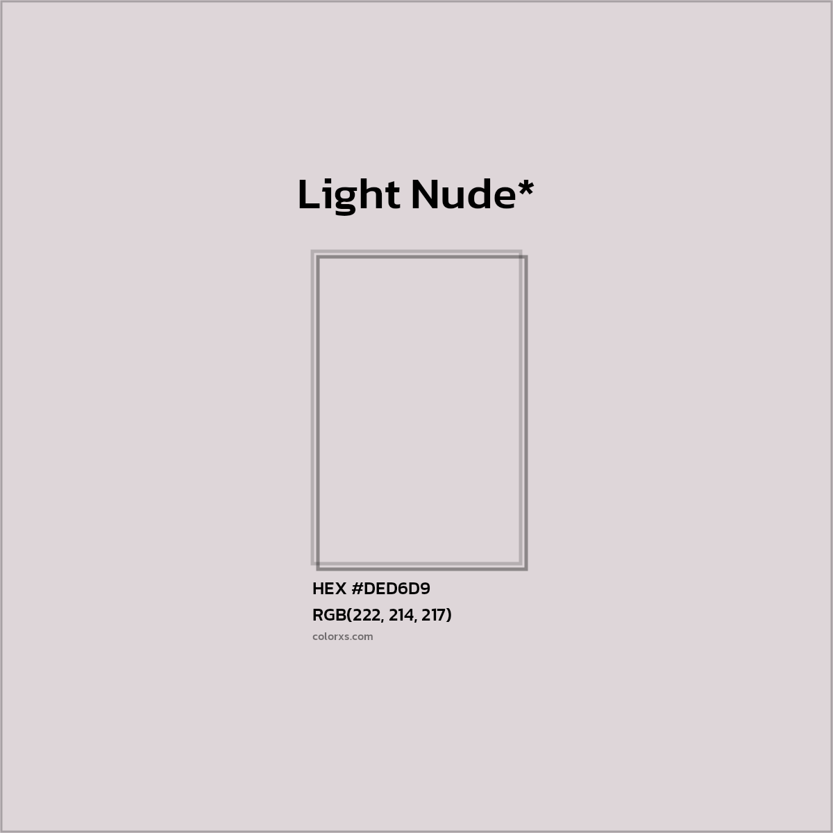 HEX #DED6D9 Color Name, Color Code, Palettes, Similar Paints, Images