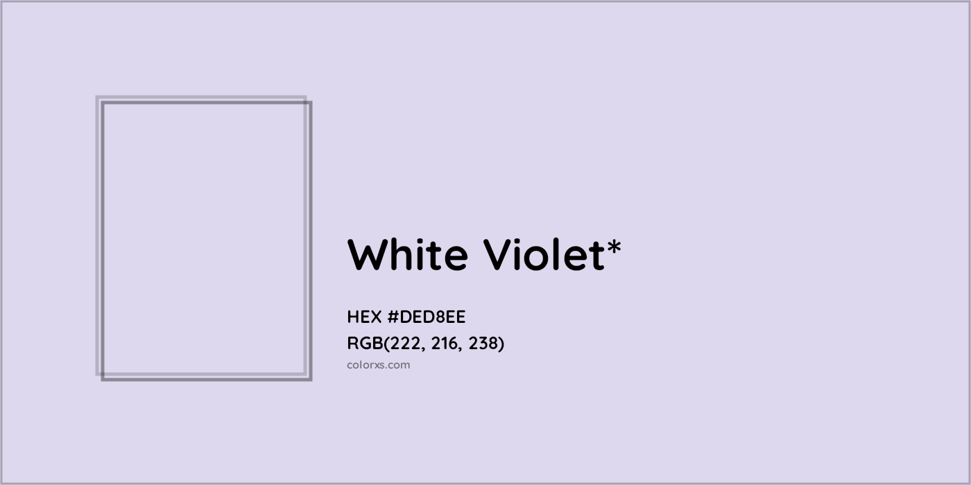 HEX #DED8EE Color Name, Color Code, Palettes, Similar Paints, Images