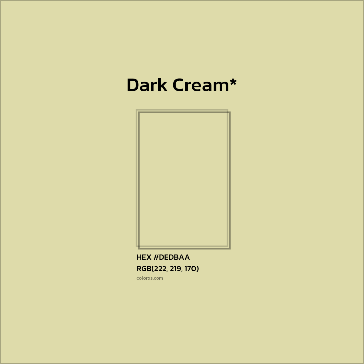 HEX #DEDBAA Color Name, Color Code, Palettes, Similar Paints, Images