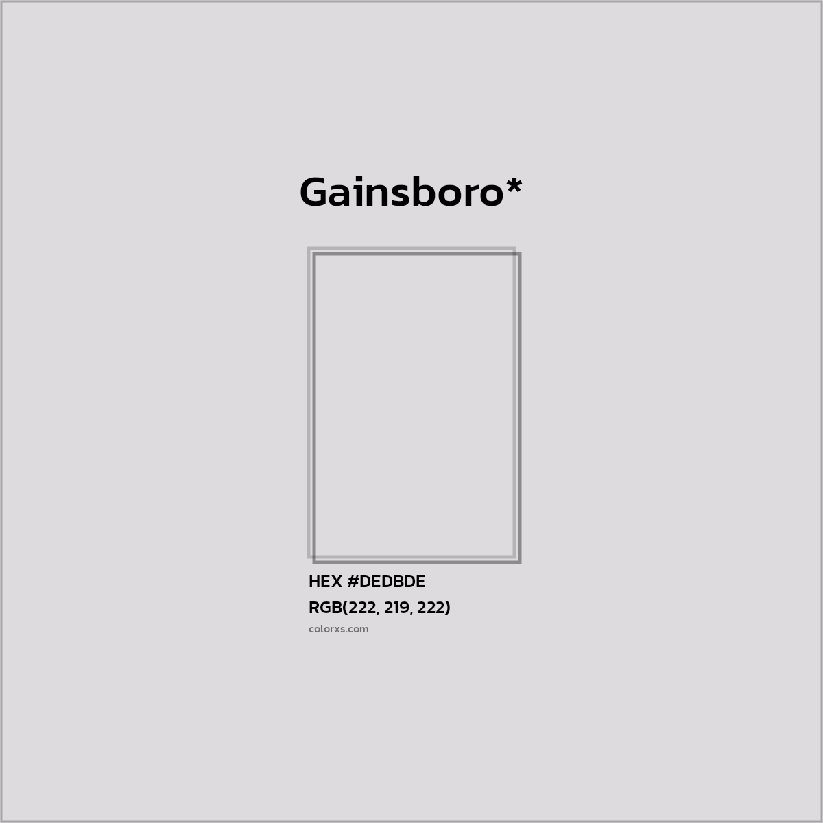 HEX #DEDBDE Color Name, Color Code, Palettes, Similar Paints, Images