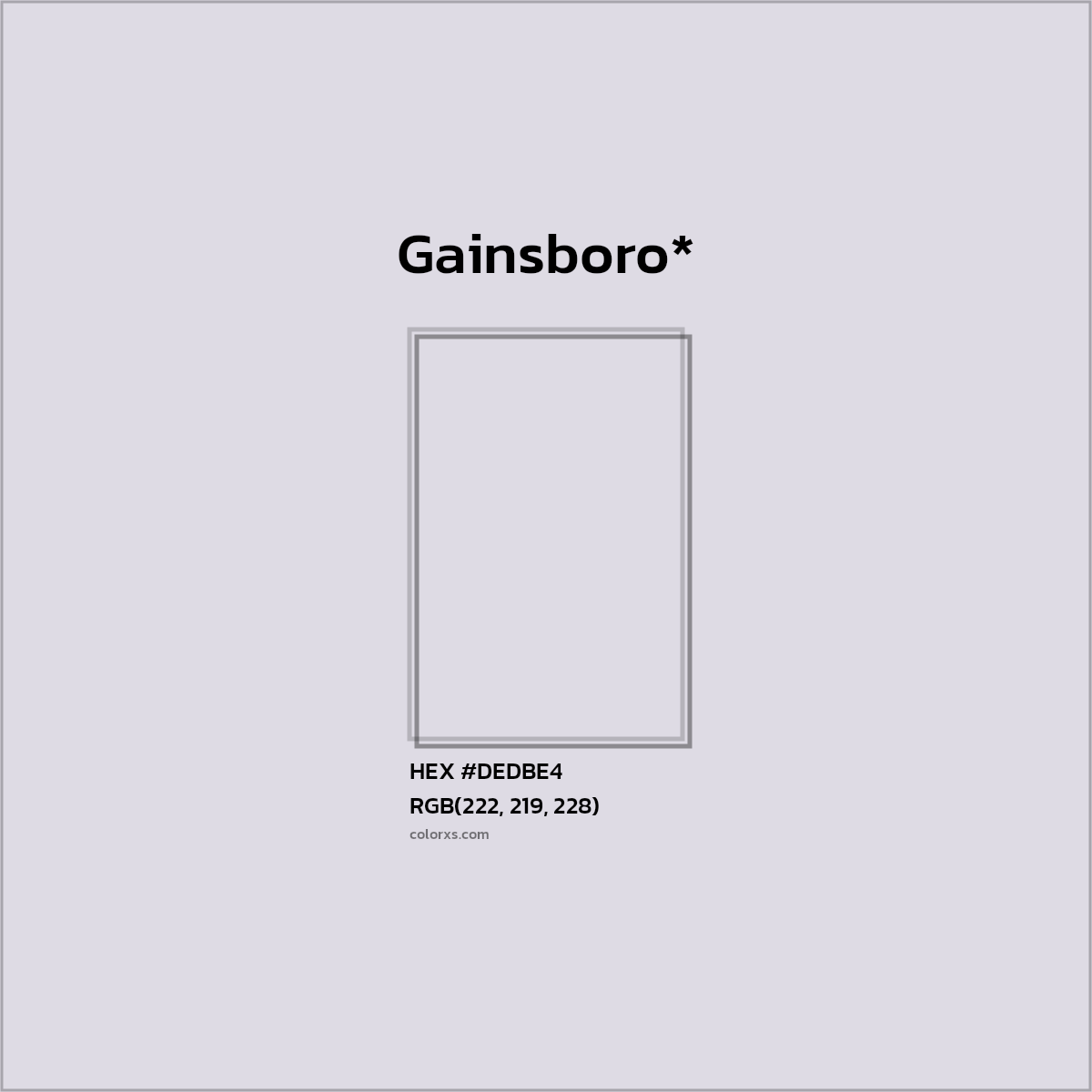 HEX #DEDBE4 Color Name, Color Code, Palettes, Similar Paints, Images