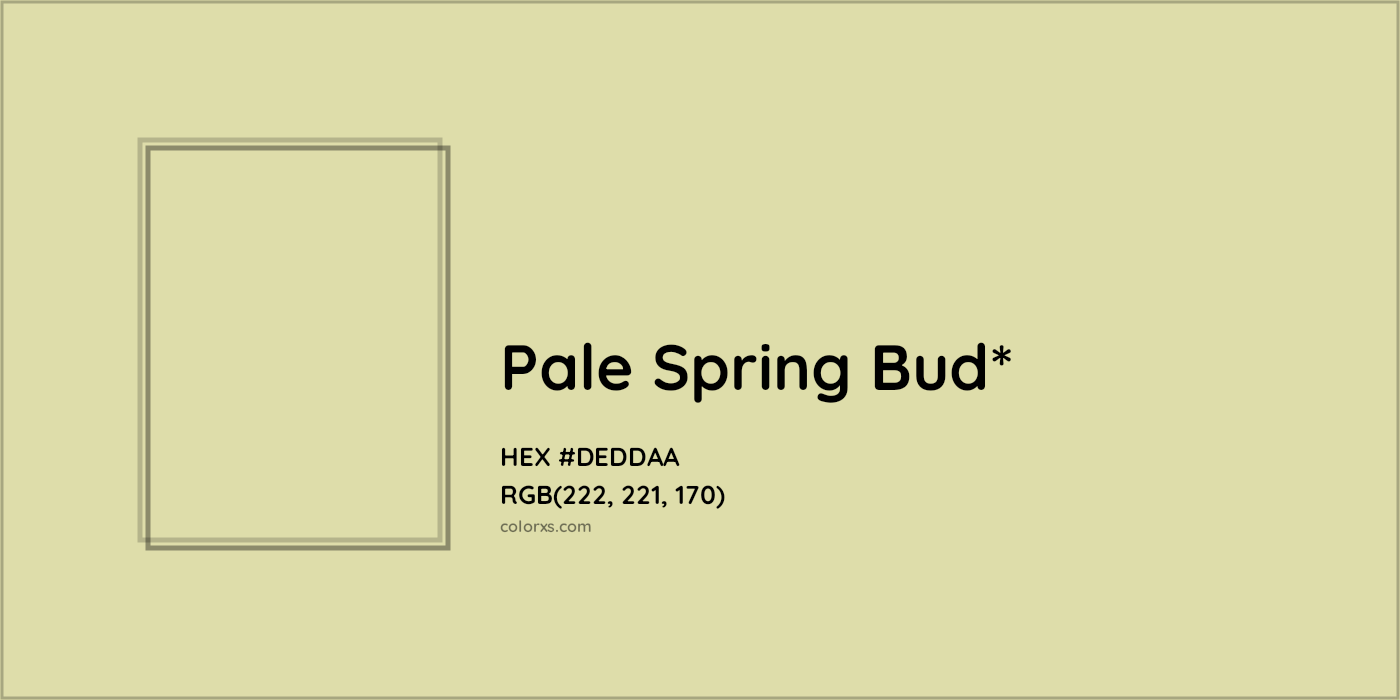HEX #DEDDAA Color Name, Color Code, Palettes, Similar Paints, Images