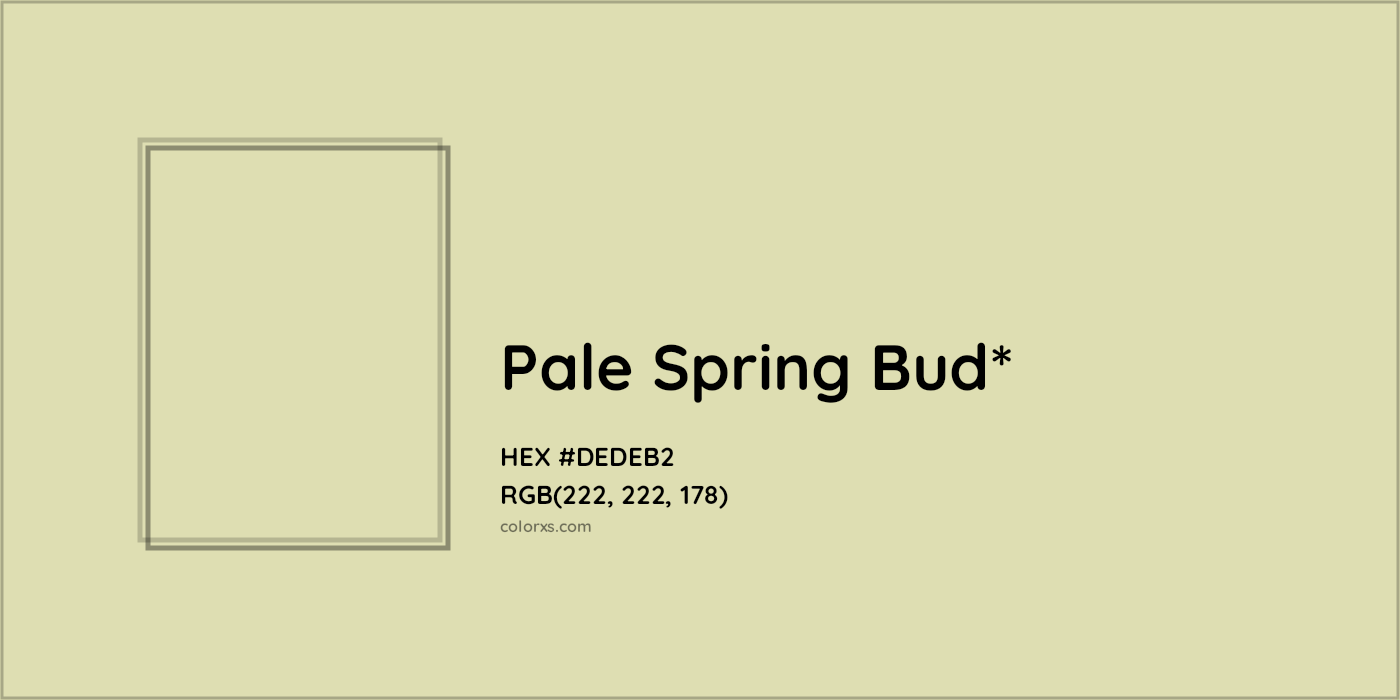 HEX #DEDEB2 Color Name, Color Code, Palettes, Similar Paints, Images