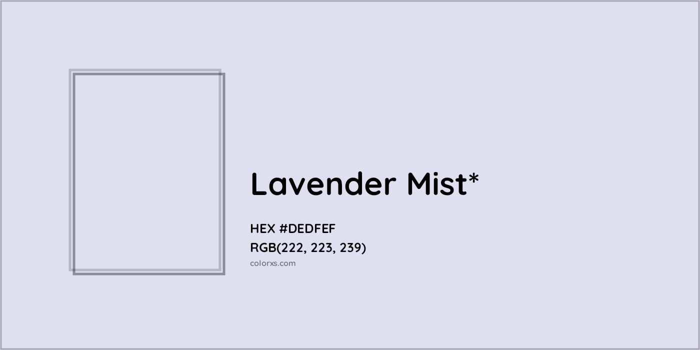 HEX #DEDFEF Color Name, Color Code, Palettes, Similar Paints, Images