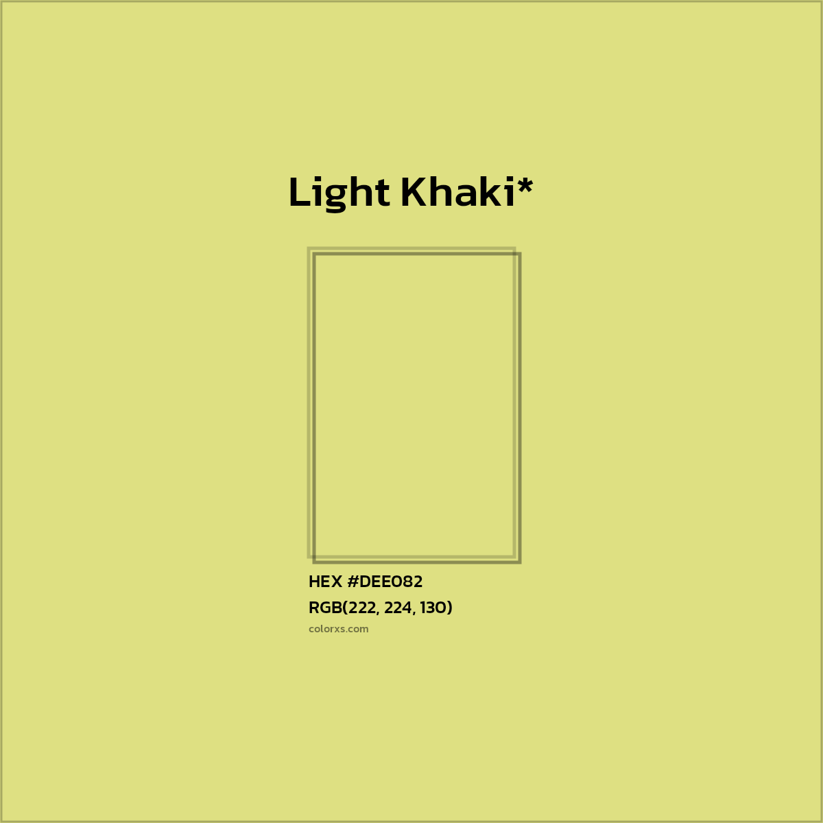 HEX #DEE082 Color Name, Color Code, Palettes, Similar Paints, Images
