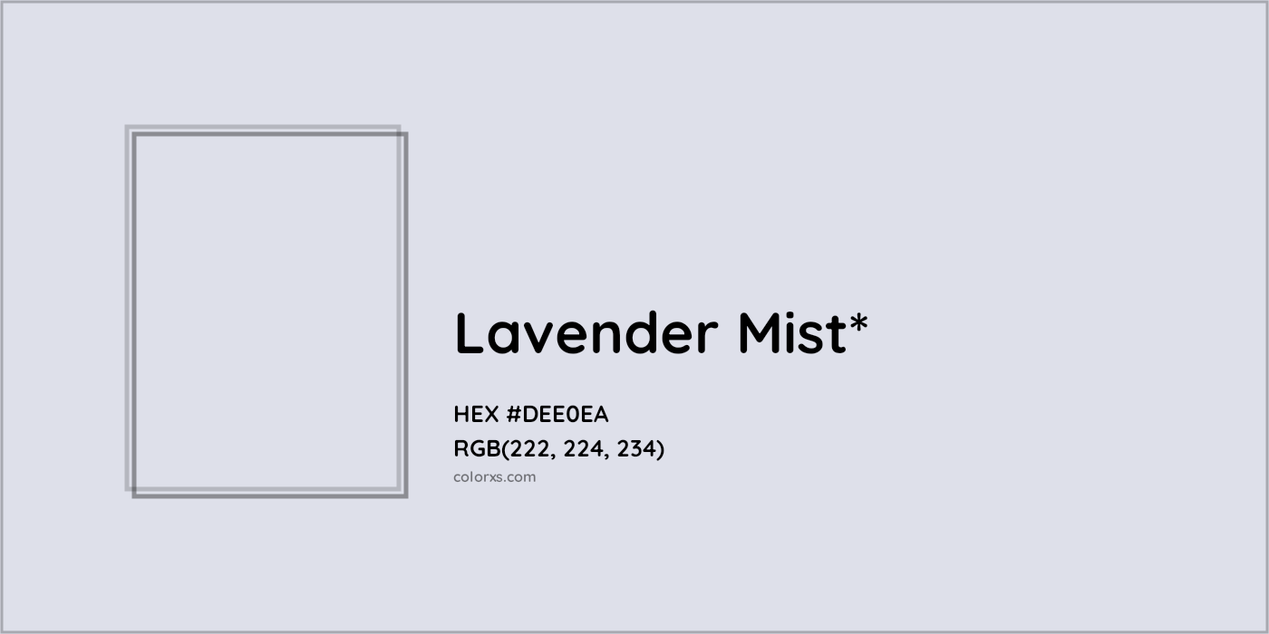 HEX #DEE0EA Color Name, Color Code, Palettes, Similar Paints, Images