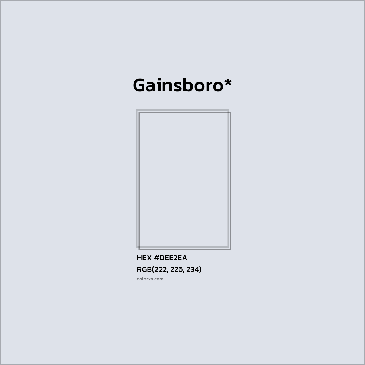 HEX #DEE2EA Color Name, Color Code, Palettes, Similar Paints, Images