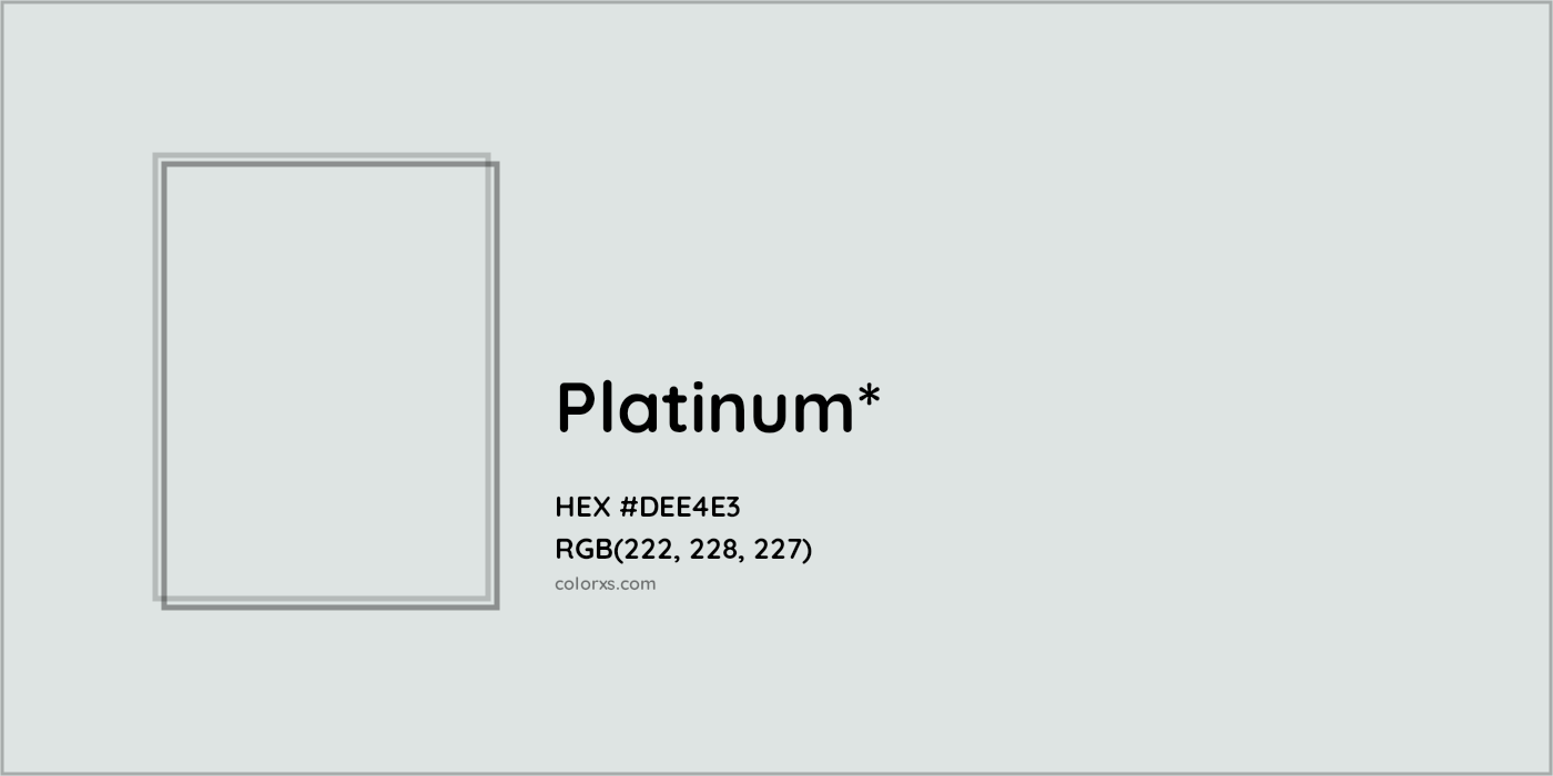 HEX #DEE4E3 Color Name, Color Code, Palettes, Similar Paints, Images