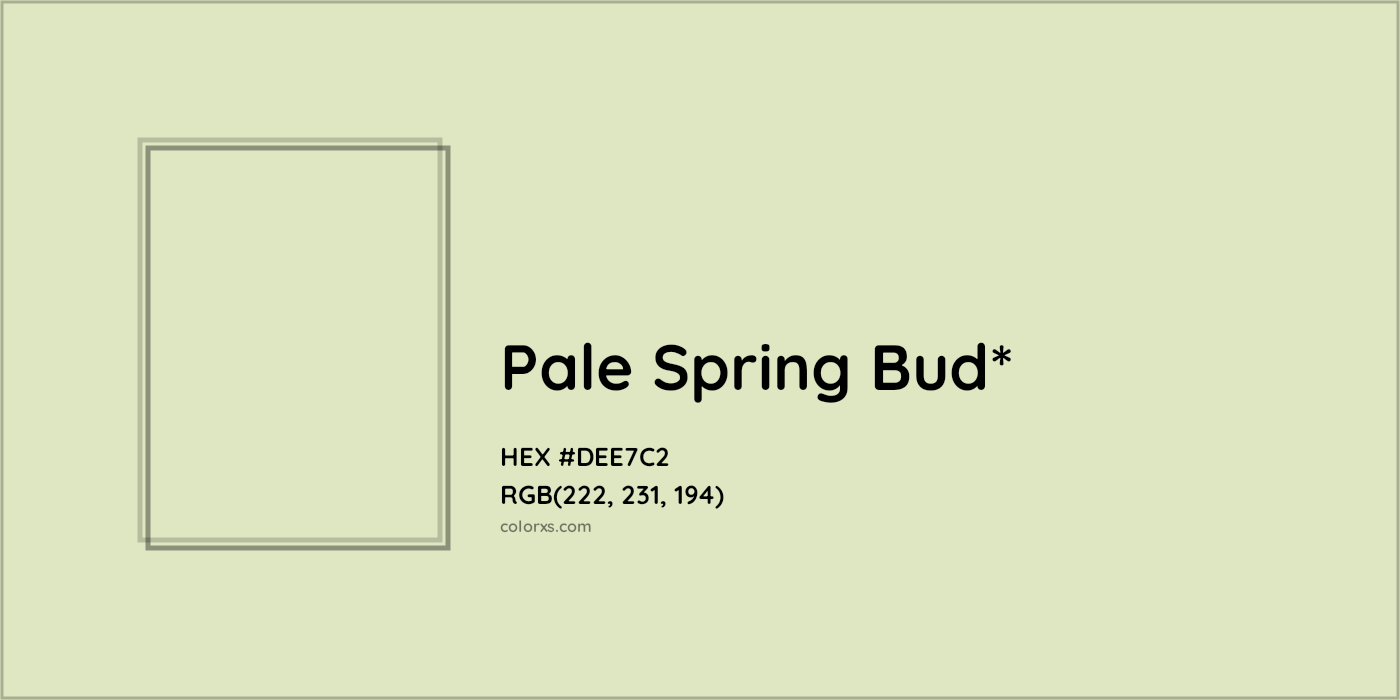 HEX #DEE7C2 Color Name, Color Code, Palettes, Similar Paints, Images