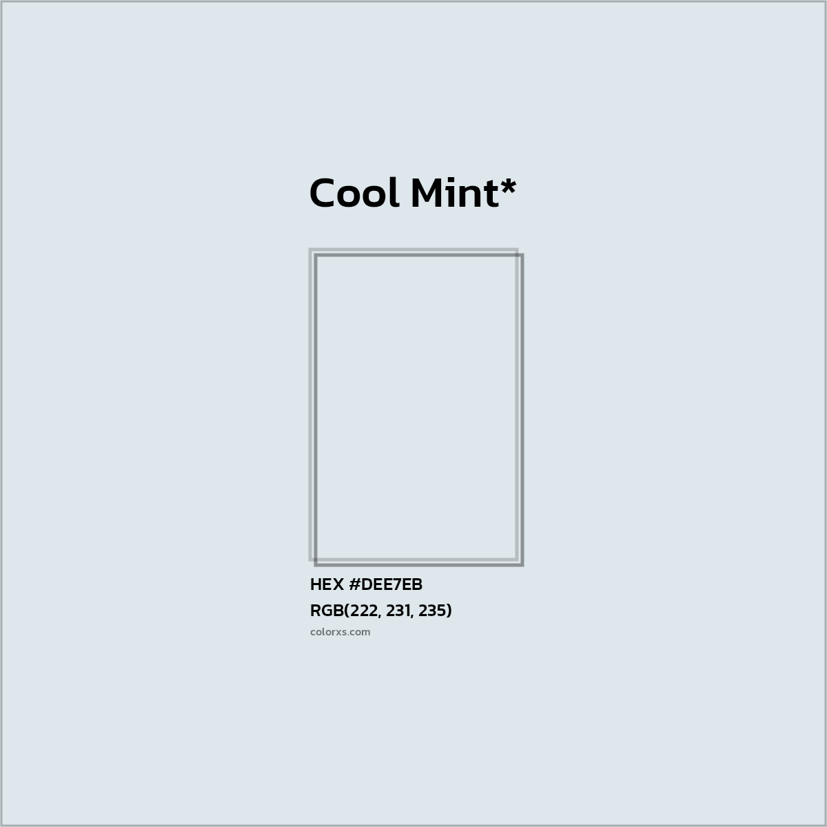HEX #DEE7EB Color Name, Color Code, Palettes, Similar Paints, Images