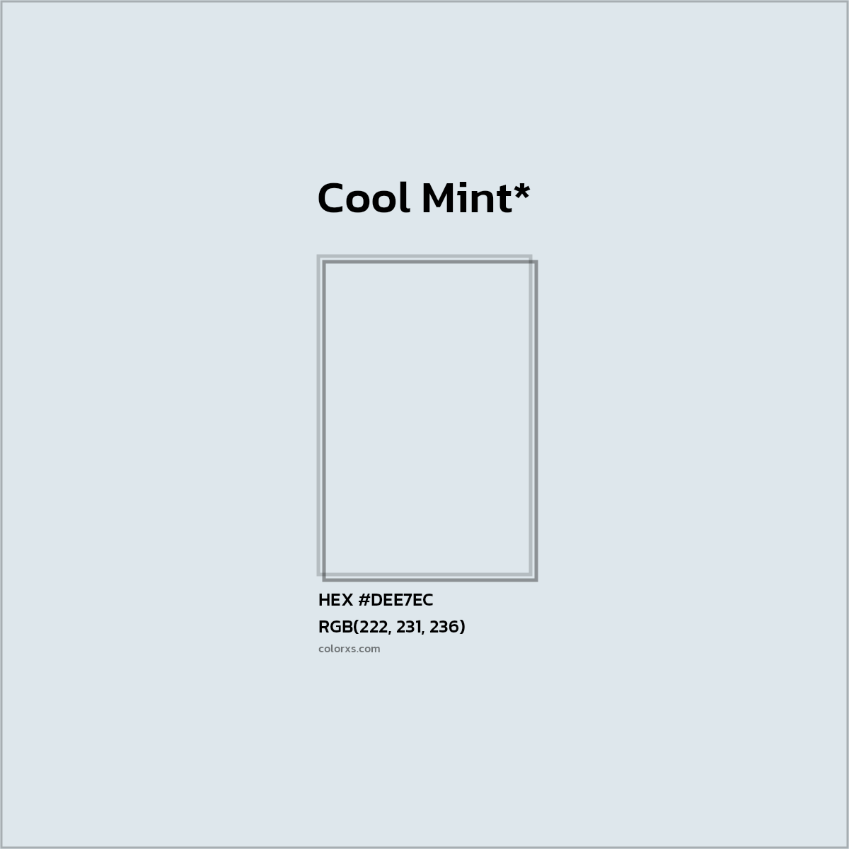 HEX #DEE7EC Color Name, Color Code, Palettes, Similar Paints, Images
