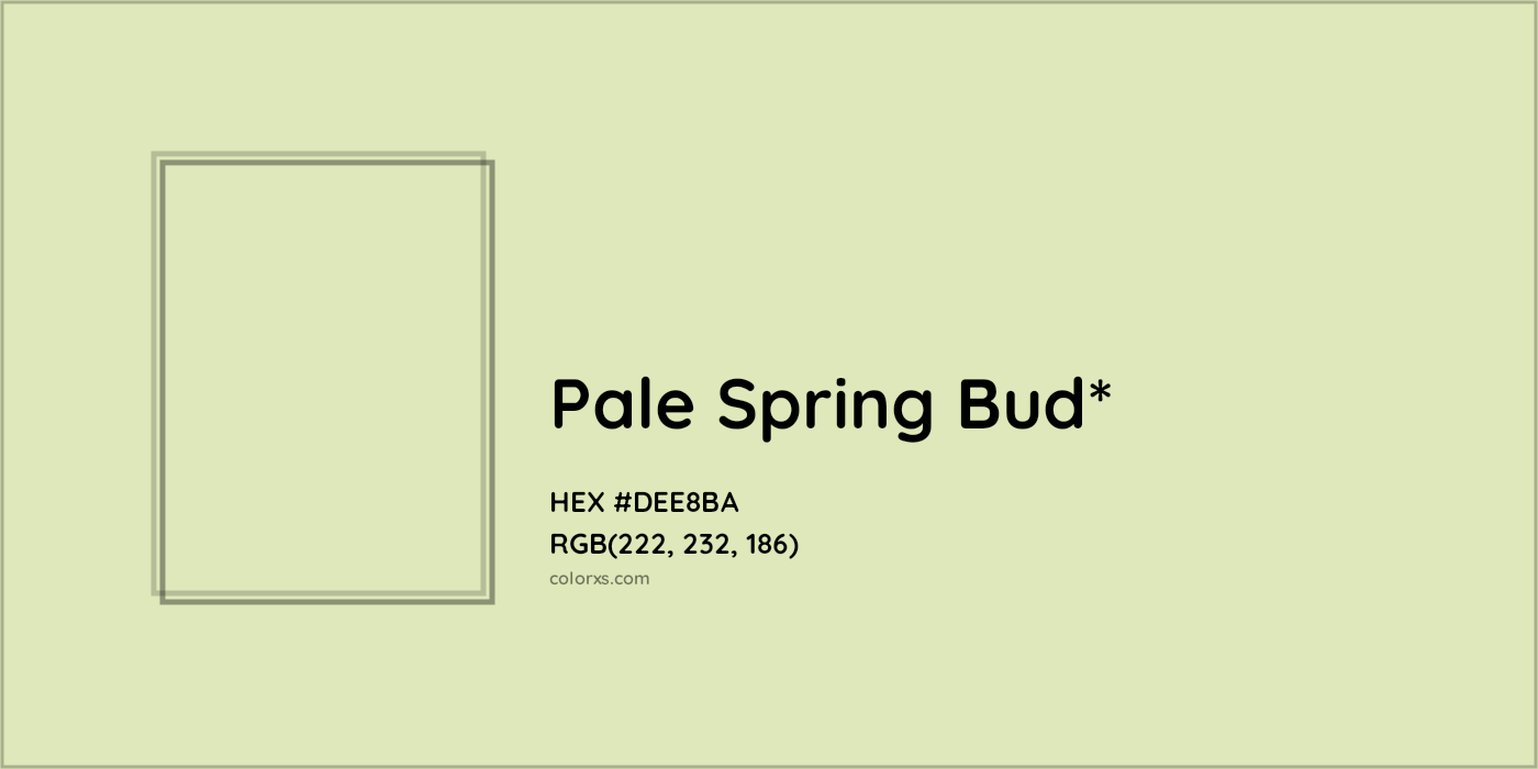 HEX #DEE8BA Color Name, Color Code, Palettes, Similar Paints, Images