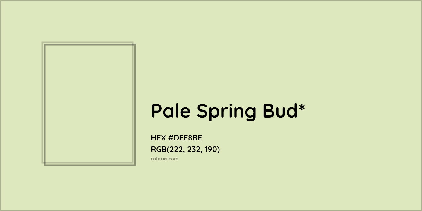 HEX #DEE8BE Color Name, Color Code, Palettes, Similar Paints, Images