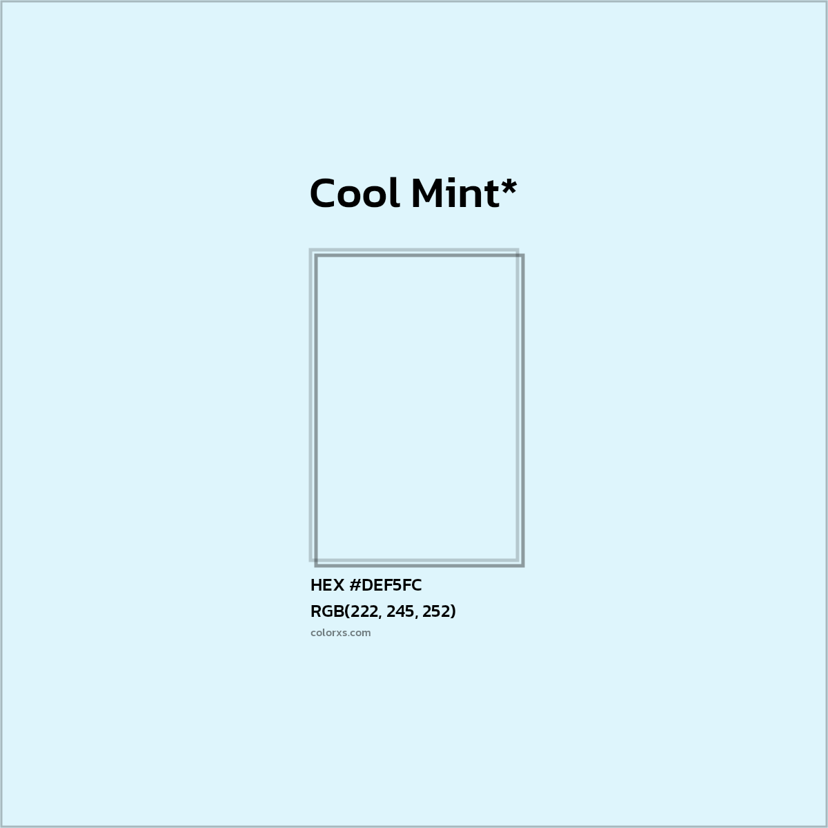HEX #DEF5FC Color Name, Color Code, Palettes, Similar Paints, Images